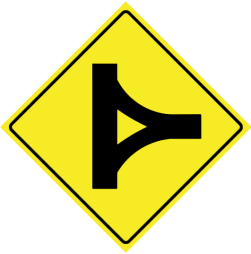 Delta junction traffic sign