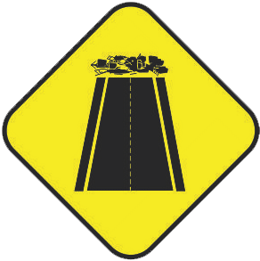 End of Pavement traffic sign