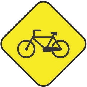 Cyclists traffic sign