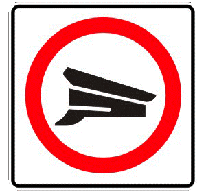 Inspection traffic sign