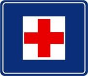 First Aid traffic sign