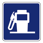 Gas Station traffic sign