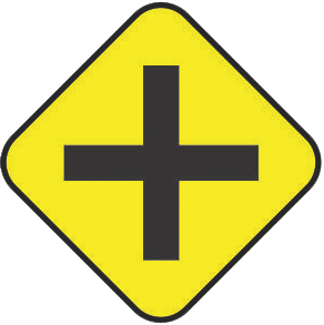 Crossing traffic sign