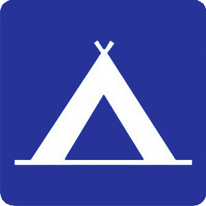 Camping Zone traffic sign