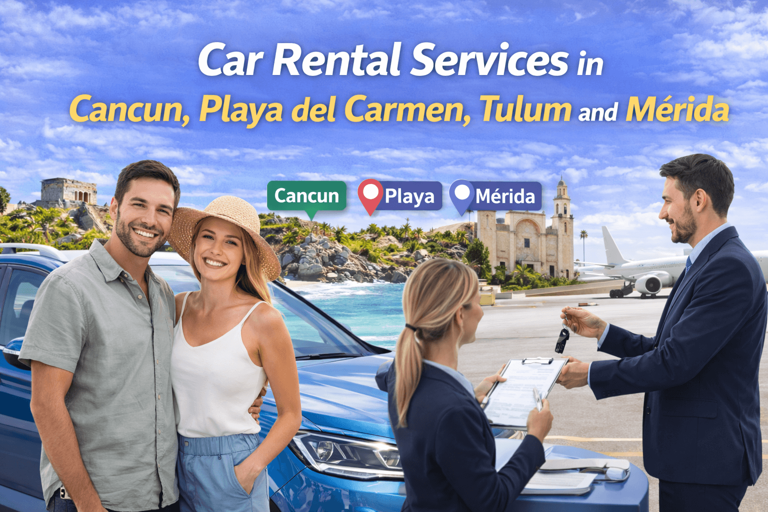 Car Rental Services in Cancun, Playa del Carmen, Tulum and Mérida