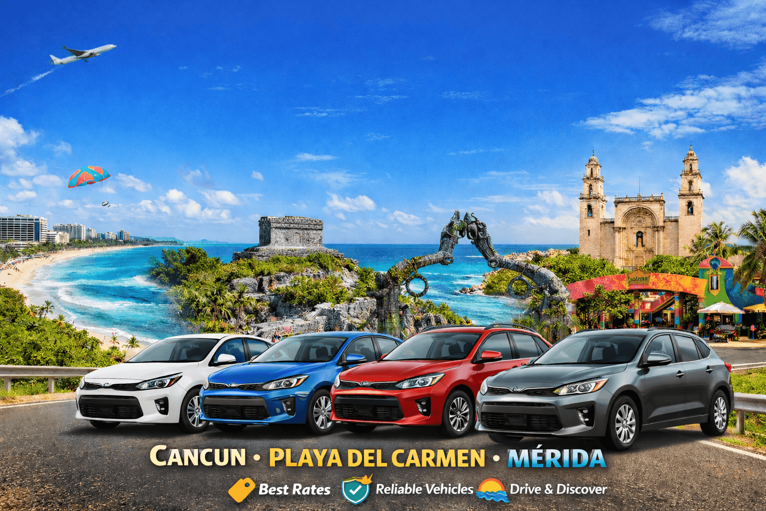Car Rental in Cancun, Playa del Carmen, Tulum & Mérida – Complete Travel Guide 2026