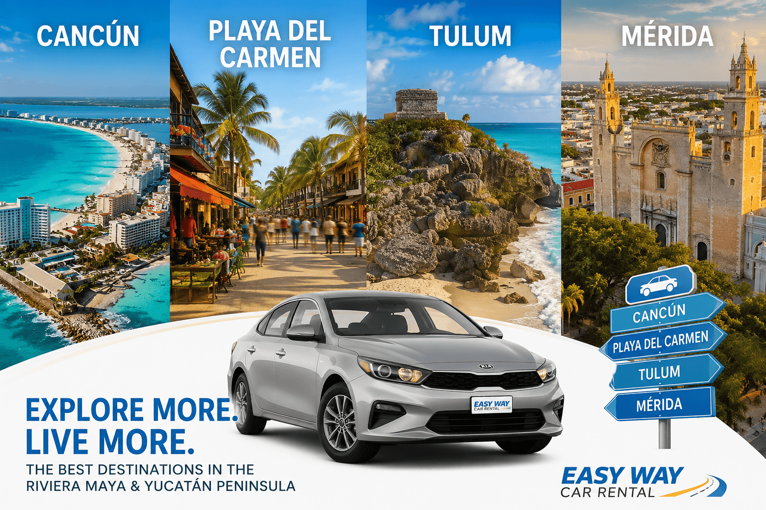 The Ultimate Guide to the Best Destinations in Cancun, Playa del Carmen, Tulum & Mérida | Easy Way Car Rental