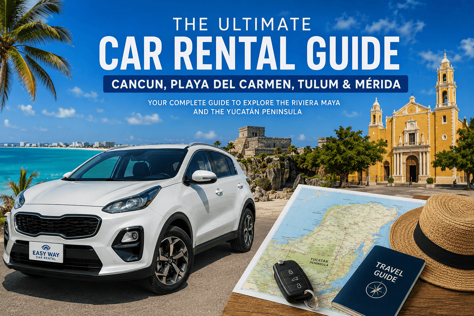 The Complete Car Rental Guide to Explore Cancun, Playa del Carmen, Tulum & Mérida