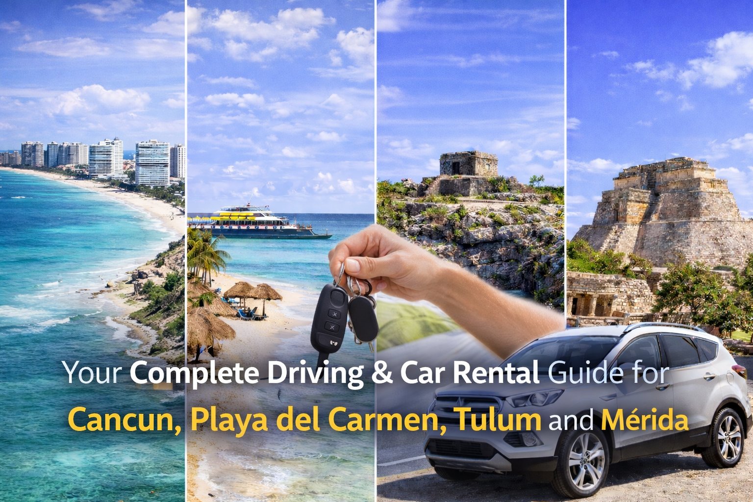 Your Complete Driving & Car Rental Guide for Cancun, Playa del Carmen, Tulum and Mérida