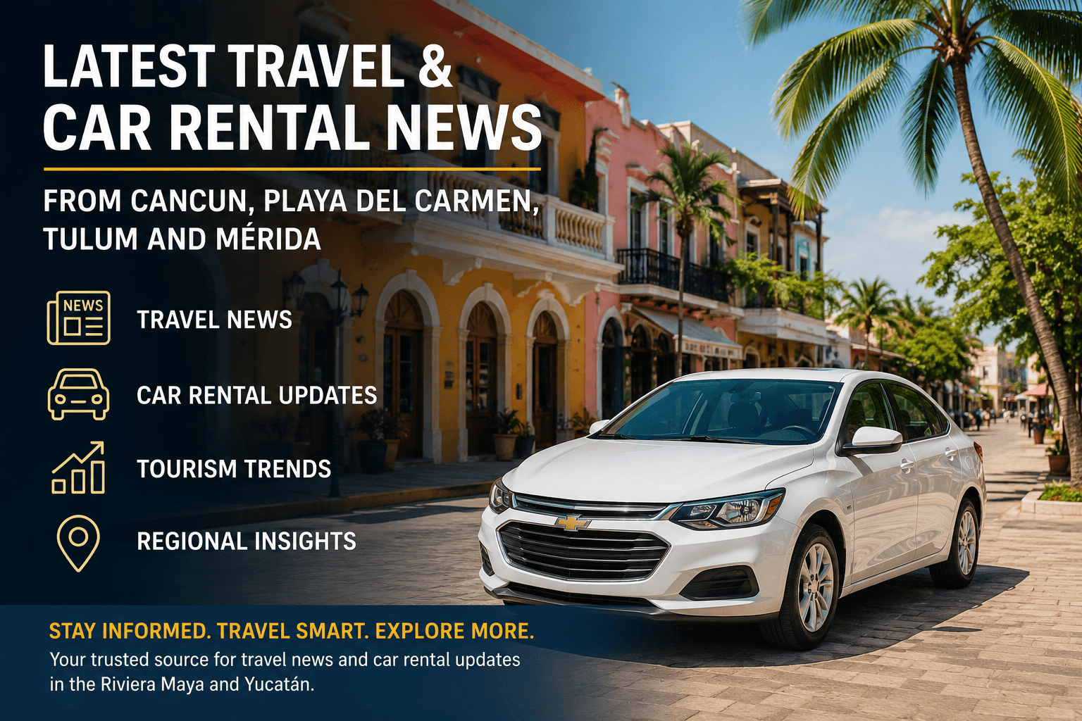 Latest Travel & Car Rental News from Cancun, Playa del Carmen, Tulum and Mérida