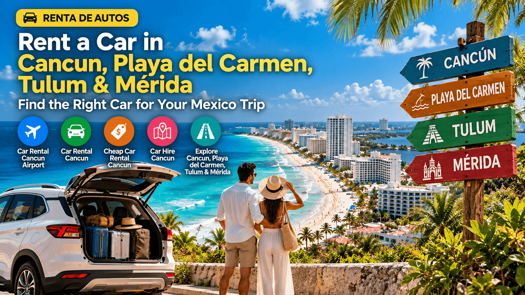 Rent a Car in Cancun, Playa del Carmen, Tulum & Mérida: Find the Right Car for Your Mexico Trip