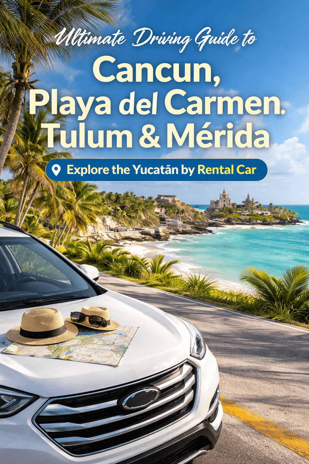 Ultimate Driving Guide to Cancun, Playa del Carmen, Tulum & Mérida: Explore the Yucatán by Rental Car